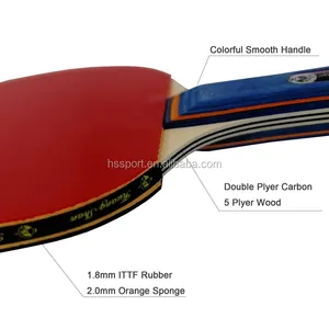 Customized Logo Ping Pong Paddle Table Tennis Racket