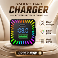 LS Lecteur MP3 Bluetooth portable universel pour voiture avec chargeur de téléphone et lumière LED, idéal pour la lecture de musique – Meilleures ventes