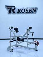 Machine de musculation professionnelle Rosen Steel Heavy Duty Glute Quad Trainer à charge par plaques, réglable, avec presse à jambes pendulaire et garantie de 10 ans