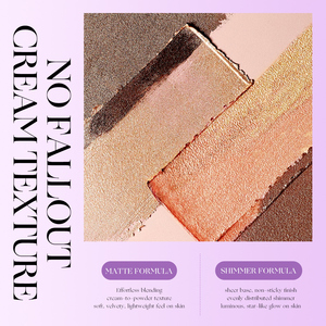 อายแชโดว์แบบแท่ง 3 สี เม็ดสีแน่น ติดทนนาน คุณภาพสูง กันน้ำ กลิตเตอร์ เมทัลลิก สำหรับแบรนด์ส่วนตัว - Product Image 6