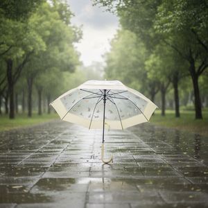 Cadeaux promotionnels personnalisés, parapluie transparent en PVC coloré, parapluie à manche droit avec protection solaire - Product Image 3