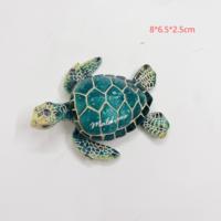 Vente en gros d'ornements nautiques, côtiers, marins, tortues en résine, tortues marines, requins, dauphins, figurines souvenirs, aimants pour réfrigérateur