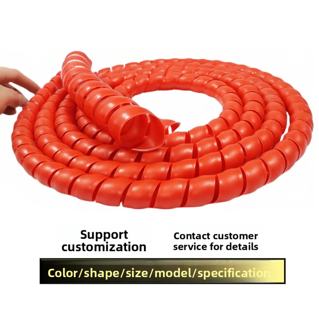 Duty Nylon Spiral Wrap Sleeve-Anti-Abrasion Waterproof Hose Protector for Hydraulic Systems, Machinery &Outdoor Electrical Cords