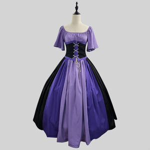 Robe Pixie de grande taille pour femmes, épaules dénudées, fée, taille cintrée, Corset, ensemble Maxi bohémien, Robe Tribal, Costume - Product Image 3