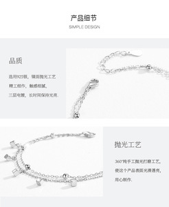 Gran oferta, venta al por mayor, pulsera de cubo geométrico de Plata de Ley 925, pulsera elegante de joyería fina para regalos de mujer - Product Image 6