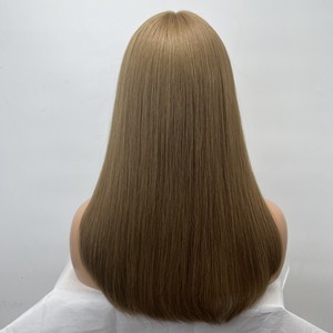 100% naturale vero e proprio vergine capelli umani lunghi pieno pizzo tutta in seta Top Base parrucche con PU pelle sottile intorno per il cancro - Product Image 4