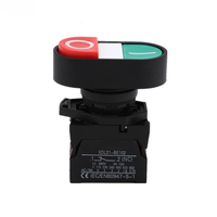 Interrupteur à bouton-poussoir momentané en plastique de 22 mm, 1NO1NC, 10A, IP65, étanche, pour boîte de démarrage de pompe