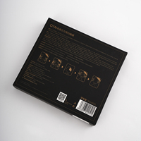 Emballage personnalisé pour soins de la peau, masque facial noir en feuille, boîte pliante en carton avec fermeture à rabat