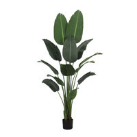 Plantes artificielles presque naturelles en pot, palmier, bananier, feuilles d'intérieur, plante verte, plante artificielle, décoration d'intérieur, bonsaï