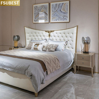 Cadre de lit de luxe de style designer Lit Cama Yatak Letto Letti Bedden Meubles de chambre à coucher Base pour lit double King 2 personnes