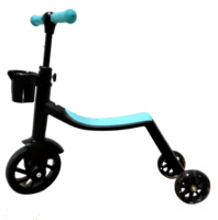 Trottinette Enfant 3-en-1 en Gros, Trottinette à Roues pour Enfants, Hauteur Réglable, Pliable, Direct Usine