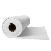 Couverture réfractaire de 25 mm en fibres d'alumine-silice de haute pureté 1350 ℃   Couverture en fibre céramique aiguilletée à haute résistance à la traction