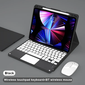 AilesTecca inalámbrico desmontable portalápices Flip Stand teclado tableta funda para <span class=keywords><strong>iPad</strong></span> 12,<span class=keywords><strong>9</strong></span> pulgadas 2022/2021/2019/<span class=keywords><strong>2018</strong></span> - Product Image 3