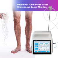 Laser Diode Médical 1470nm 980nm EVLT PLDD pour Chirurgie Vasculaire des Varices, Sûr pour le Corps, Personnalisable, 50W Endovasculaire