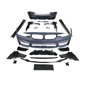 Parachoques para <span class=keywords><strong>BMW</strong></span> Serie 3 <span class=keywords><strong>F30</strong></span> F35 320i <span class=keywords><strong>328i</strong></span> 335i con Kit de Carrocería M3 Mejorado, Rejillas, Guardabarros, Faldón Lateral y Difusor de Parachoques Trasero - Product Image 4