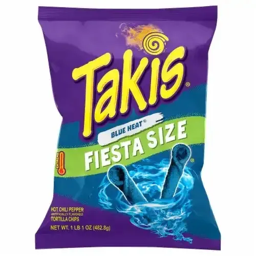hot sale Takis Rolled Tortilla Chips Fuego Hot Chili and Lime Takis Blue Heat Pepper