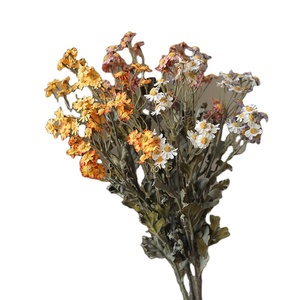 Flores de Margarita Secas Artificiales de Seda al por Mayor de Fábrica - Estilo Vintage Realista Hecho a Mano para el Hogar y Fiestas de Navidad - Product Image 6