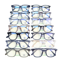 Monture de lunettes unisexe tendance TR, nouvelle monture polygonale anti-lumière bleue, verres de prescription, branches avec insert miroir, style vintage diamant, vente en gros