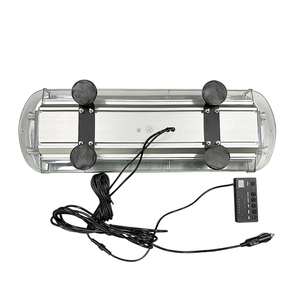 Barra de Luces Estroboscópicas ADT para Emergencias y Tráfico, Luz de Advertencia para Techo Blanca, Roja y Azul con Base Magnética - Product Image 3