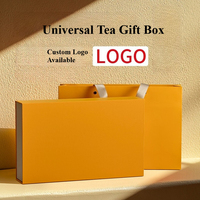 Boîte Cadeau à Thé Vide de Couleur Unie Premium, Boîte d'Emballage à Thé à 3/5 Compartiments, Universelle pour Thé de Roche et Da Hong Pao, Personnalisation Disponible