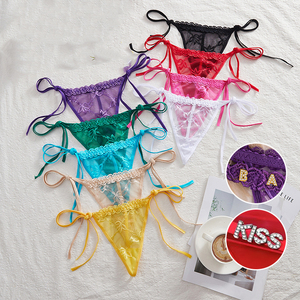 2026 Hete Vrouw Sexy Slipje Kruisloos G-String Kant Transparant Warm Ondergoed Sexy Thong Tanga Vrouwen Transparant Slipje - Product Image 5