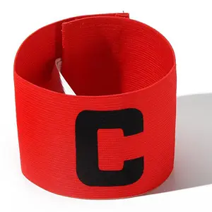 Colorful Custom Logo Team Sports Group Elastic Sport Leader Arm Band Neoprene Football Captain Arm Band