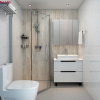 Offre Spéciale cosses modernes de salle de bains préfabriquées portables minuscules RV et villa adaptées avec douche et toilettes