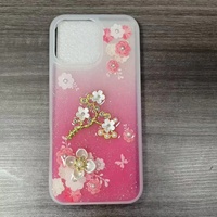Coque de téléphone de luxe à motif floral pour iPhone 18 17 16 15 14 13 12 11, coque arrière scintillante et féminine pour Samsung A07 A17 A16 A06 A15 A05