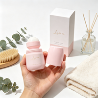 Emballage cosmétique rose en PET, flacon roll-on 50 ml, flacon vaporisateur à fine brume 100 ml 200 ml, flacon vide pour soins de la peau avec bouchon à embout compressible