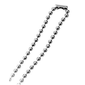 Piccola Catena in Acciaio CM 70 con Sfere da 3 mm per Creazioni di Gioielli - Product Image 2