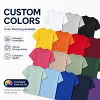Camiseta Unisex con Logotipo Personalizado, Tela Técnica Natural Suave de Primera Calidad, Cuello Redondo, para Impresión de Ropa de Marca, OEM, Venta al Por Mayor