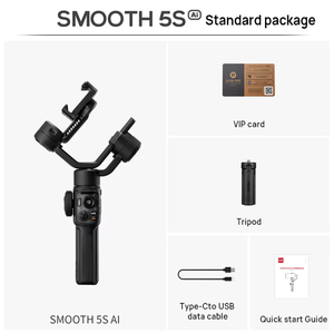 ZHIYUN pürüzsüz 5S AI Pro Tracker otomatik yüz izleme <span class=keywords><strong>3</strong></span> cep telefonları için eksen Gimbal sabitleyici için el için cep telefonu - Product Image 6