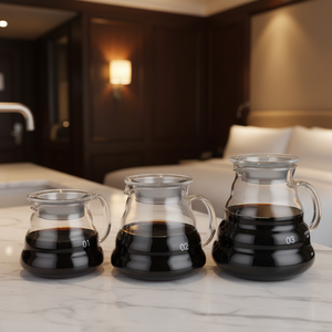 Handmade 360ml/600ml/800ml Borosilicate Glass Cloud Shaped Modern Eco-Friendly Coffee Pot <b>Tea</b> Coffee Coffee <b>Tea</b> <b>Sets</b> - Product Image 2