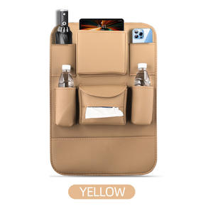 Organizador Multifuncional de Gran Capacidad para Asiento Trasero de Coche, de Cuero PU, Bolsa de Almacenamiento Colgante para Asiento Trasero, Portavasos, Porta <span class=keywords><strong>iPad</strong></span> - Product Image 6