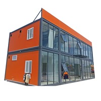 Maison conteneur modulaire préfabriquée extensible sur 2 étages, personnalisable, avec 3 chambres et salle de bain, pour villa résidentielle