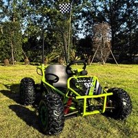 EGS 2025 1000W 48V 20Ah Kart Électrique Buggy pour Enfants et Adultes Frein à Disque Transmission par Arbre Suspension à Double Triangles Pneus Tout-Terrain