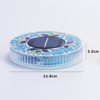 Nouvelle lampe solaire à piquet en ABS, étanche, pour extérieur, avec mosaïque LED, style pastoral campagnard, lampe décorative