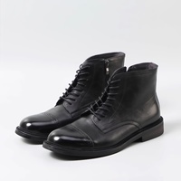 Bottes Martin rétro américaines pour hommes, bottes décontractées à lacets pour l'hiver