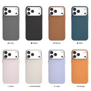 Funda de Teléfono V-L06 Retro de Lujo en Cuero PU para iPhone 13 14 15 16 17 Pro Max, Antigolpes, Magnética, para Negocios - Product Image 1