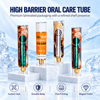 Tube de dentifrice en aluminium plastique brillant ABL, imprimé UV, logo personnalisé, bouchon à vis 12,7-35 mm, emballage pour soins bucco-dentaires