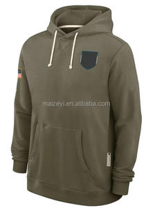 Sudadera con Capucha de Algodón Estampada para Hombre, Talla 4XL, de Alta Calidad, Olive 2025 Salute to Service, Fabricada por Fabricantes - Product Image 2