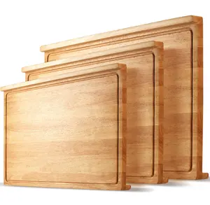 Planches à pâtisserie en bois extra-large épaisses, antidérapantes pétrissage, surface, tapis de cuisine