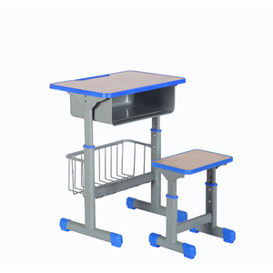 Henmei School <b>Desk</b> Chair Set Metal Adjustable Height For Students Classroom Use - Product Image 1