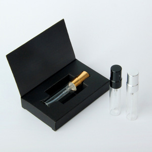 Spot 5ml Glass Perfume <b>Bottle</b> <b>Box</b> with Anodized Nozzle Spray <b>Bottle</b> Gold Stamping Round Shape Travel Portable Trial Packaging - Product Image 5