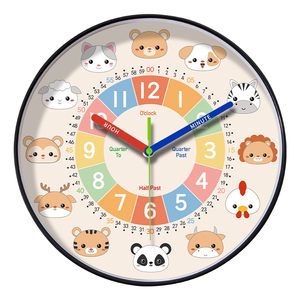 Zhongnaier thương hiệu tùy chỉnh 14 inch Đồng hồ treo tường trang trí nội thất sáng tạo trẻ em Đồng hồ treo tường chất lượng cao nhựa đồng hồ treo tường cho phòng khách - Product Image 4