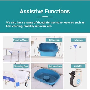 Letto Ospedaliero per Assistenza Domiciliare, Letti Medici Multifunzionali per Persone Paralizzate - Product Image 3