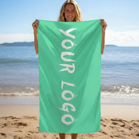 Serviette de plage en microfibre suédée double face, écologique, séchage rapide, sans sable, couleur personnalisable, échantillon gratuit, vente en gros 2026