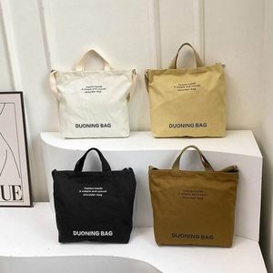 Large Capacity Canvas Crossbody <b>Backpack</b> Men Women Fashion Shoulder Shopping Bag for College Students and School Use - Product Image 4