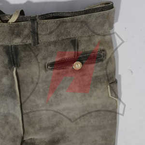 Cómodas Lederhosen Tradicionales Alemanas de Cuero Genuino Bávaro con Hebillas Ajustables - Product Image 6