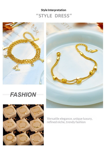 Lüks 18K altın kaplama zarif kelebek zirkonya Mujer Pulsera Brazaletes Charm paslanmaz çelik bilezik laminlaminado - Product Image 6